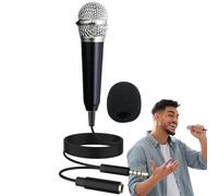 Small Microphone for Phone, Small Microphone ASMR Microphone Portable Voice Microphone Speaker Amplifier Voice Microphone Plug-And-Play for Cell Phone, Laptop