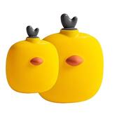 Small Microwave Hot Water Bottle,with Durable Washable Knitted Jacket and Sealed Bottle Cap,Cold/Hot Compress,for Pain Relief,Easy to Carry Out (Yellow-2Pack)
