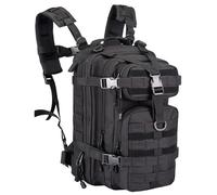 Small Military Tactical Backpack 30L Assault Backpack Tactical Bag for Outdoor,Hiking, Camping Travel, Black, S, Military Style Backpack