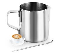 Small Milk Jug 200ml / 6.8oz, Stainless Steel Milk Pitcher, Milk Frothing Cup for Coffee, Latte Art, Espresso Steaming Pitchers