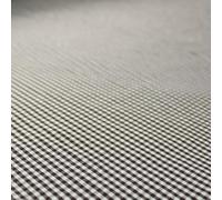 Small Mini 2mm Gingham Square Check Polycotton Fabric Dress Craft 7 Colours 58" (1 Metre, Dark Brown 4377)