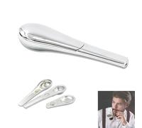 Small Mini Smoking Pipe, Portable Metal Smoking Cigarettes Pipe Weed for Grandfather, Husband, Boyfriend Gift, Comes in a Gift Box