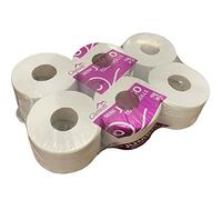 Small Mini Toilet Roll 200 Meter Equivalent to Tork Smart One Toilet Roll (Pack of 6)