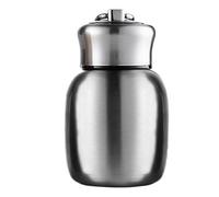 Small Mini Vacuum Insulated Water Bottle Portable Leakproof Travel Mug Stainless Steel Cold and Hot 7oz/200mL Thermal Flask for Kids Children Women School Office Lunch Coffee Milk Tea (Silver)