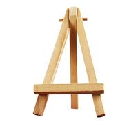 Small Mini Wooden Display Easel - Natural Wood Card Canvas Holder