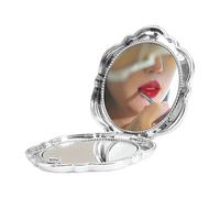 Small Mirror Purse - Flower Shaped Accessories ABS Lens Material Portable Magnifying Glass Set | Handheld Vanity Important for Women Travel Makeup Application Pocket Beauty Daily Ref