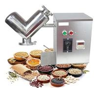 Small Mixer V-Type Experimental Mixer,2L Lab Shear V Type Dry Powder Mixer, Mixing Machine for Powder, 304 Stainless Steel Blender Blending Machine