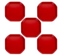Small Mixing Tray Colourful Tuff Trays Kids Sand Pit Play 70 cm x 70 cm Messy Play Tray Concrete and Mortar Mixing Tray (Qty - 3, Red)
