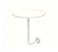 Small Modern Pub Bar Desk Round Wall-Mounted Wrought Iron Side Table for Cafe Cocktail Commercial Dining Room Dessert Indoor Outdoor Use Mid-century