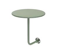 Small Modern Pub Bar Desk Round Wall-Mounted Wrought Iron Side Table for Cafe Cocktail Commercial Dining Room Dessert Indoor Outdoor Use Mid-century
