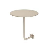 Small Modern Pub Bar Desk Round Wall-Mounted Wrought Iron Side Table for Cafe Cocktail Commercial Dining Room Dessert Indoor Outdoor Use Mid-century