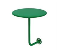 Small Modern Pub Bar Desk Round Wall-Mounted Wrought Iron Side Table for Cafe Cocktail Commercial Dining Room Dessert Indoor Outdoor Use Mid-century