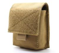 Small MOLLE Pouch Waist Pack Bag EDC Organiser Medic Admin Tool Bag Airsoft Military Army Utility Belt Backpack Vest Pouch Camo MTP (Tan)