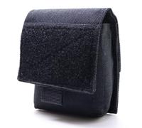 Small MOLLE Pouch Waist Pack Bag EDC Organiser Medic Admin Tool Bag Airsoft Military Army Utility Belt Backpack Vest Pouch Camo MTP (Black)
