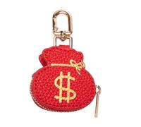 Small Money Bag Shaped Keychain Wallet Purses Bag Charm Accessories for Womens Minis Coin Purse Zipper Change Wallet Small Minis Pocket Size Coin Purse