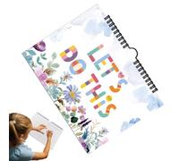 Small Monthly Planner, To-Do Notebook - Inspirational Self Filling Task Planner - Inspirational 12 Month To Do Notebook - Flower Themed Planner Organizer For,