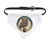 Small 'Moonlight Owl' Dog/Cat/Pet Bandana (PD00061215)