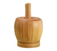 Small Mortar and Pestle - Garlic Grinding Tool | Wood Garlic Grinding Tool for Sesame Walnuts Pills Dried Fruits Meal Planners Home Cooks Chefs Food Preparers Cooking Enthusiasts