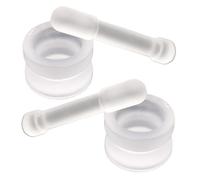 Small Mortar and Pestle Set,Glass Pills Crusher Mortar Grinding Bowls - Non-Slip Grinder for Seasoning Powders Nuts Garlic Peppercorns Curry Paste Pesto Marinades Chinese Medicine Guacamole