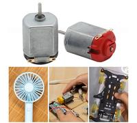 Small Motor 3V 130 Metal Car Model Hobby Electronic Component Engine Kit Double Shafts Low Noise Fan