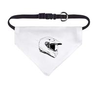 Small 'Motorbike Helmet Side View' Dog/Cat/Pet Bandana (PD00060201)