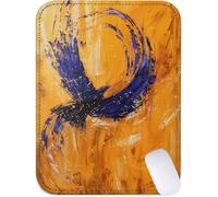 Small Mouse Mat 15x20cm, Mini Mouse Pad Purple Desk Mat with Non-Slip Rubber Base, Waterproof Mousepad with Anti-Fray Stitched Edges, Portable & Lightweight, Desk Accessories, Gifts (Phoenix) J2-907