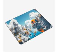 Small Mouse Mat 200x150x3mm, Gaming Mouse PadAbstract Mousepad Landscape Mini Mouse Pads, Portable Non-Slip Base Compact Desk Mat, Waterproof Surface, Stitched Edges Mousemat, for Laptop Office S0-907