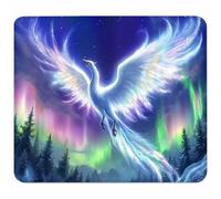 Small Mouse Mat 230x180x3mm, Gaming Mouse Pad Color, Desk Mat with Non-Slip Rubber Base, Waterproof Surface, Mousepad with Stitched Edge, Laser and Optical Mice, Gaming Accessories, Phoenix 1-6635