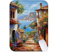 Small Mouse Mat 24x20cm, Mini Mouse Pad Small Town Desk Mat with Non-Slip Rubber Base, Waterproof Mousepad with Anti-Fray Stitched Edges, Portable & Lightweight, Desk Accessories, Gifts (Lake) J2-927