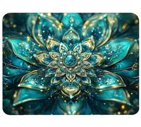 Small Mouse Mat 250 x 210 x 3mm Gaming Mouse Pad Green Mousepad Non-Slip Rubber Base Flower Desk Mat Waterproof Surface Japanese Desk Pad Compatible Laser Optical Mice for Laptop Office Decor,Model778