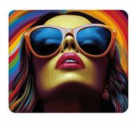 Small Mouse Mat 250x200x3mm, Gaming Mouse Pad Color, Desk Mat with Non-Slip Rubber Base, Waterproof Surface, Mousepad with Stitched Edge, Laser and Optical Mice, Gaming Accessories Gifts, Woman W-6892