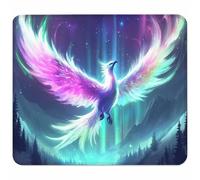 Small Mouse Mat 260x220x3mm, Gaming Mouse Pad Color, Desk Mat with Non-Slip Rubber Base, Waterproof Surface, Mousepad with Stitched Edge, Laser and Optical Mice, Gaming Accessories, Phoenix 8-2787