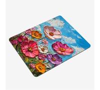 Small Mouse Mat 300x250x3mm, Gaming Mouse PadWatercolor Mousepad Flowers Mini Mouse Pads, Portable Non-Slip Base Compact Desk Mat, Waterproof, Stitched Edges Mousemat, for Laptop Office S0-1077