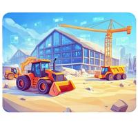 Small Mouse Mat 320 x 260 x 3mm Gaming Mouse Pad Cartoon Mousepad Non-Slip Rubber Base, Architecture Desk Mat Waterproof Desk Pad Compatible Laser and Optical Mice for Laptop Office Decor, Model730