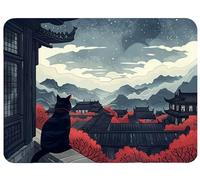 Small Mouse Mat 320 x 260 x 3mm Gaming Mouse Pad Japan Mousepad Non-Slip Rubber Base A Moment Of Silence Desk Mat Waterproof Desk Pad Compatible Laser and Optical Mice for Laptop Office Decor,Model523