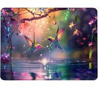 Small Mouse Mat 360 x 300 x 3 mm Gaming Mouse Pad, Non-Slip Rubber Base, Waterproof Surface, Stitched Edges Mousemat, Compatible with Laser and Optical Mice Wear-Resistant, Washable,Animal Bird w0j-73