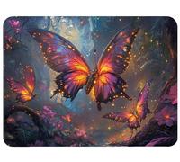 Small Mouse Mat 420 x 350 x 3mm Gaming Mouse Pad Butterfly Mousepad Non-Slip Rubber Base, Dream Desk Mat Waterproof Surface Desk Pad Compatible Laser and Optical Mice for Laptop Office Decor, Model748