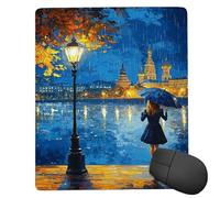 Small Mouse Mat 500 x 250 mm Gaming Mouse Pad Waterproof Mousepad with Stitched Edges Small Desk Mat Non-Slip with Rubber Base, for Wireless Mouse, Desk Accessories for Men, Gifts (Scenic Woman) ku246