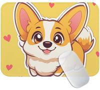 Small Mouse Mat Dog 240 x 200 x 3 mm, Gaming Mouse Pad Cute with Non-Slip Rubber Base, Smooth Microfiber Surface for Precise Control, Long-Lasting, Compact Mousepad for Home Office & Desk Mat M3-959