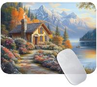 Small Mouse Mat Landscape 260 x 210 x 3 mm, Gaming Mouse Pad Rural with Non-Slip Rubber Base, Smooth Microfiber Surface for Precise Control, Long-Lasting, Compact Mousepad for Office & Desk Mat M3-45