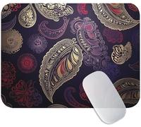 Small Mouse Mat Mandala 230 x 180 x 3 mm, Gaming Mouse Pad Purple with Non-Slip Rubber Base, Smooth Microfiber Surface for Precise Control, Long-Lasting, Compact Mousepad for Office & Desk Mat M3-393
