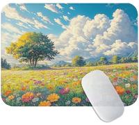 Small Mouse Mat Rural 200 x 150 x 3 mm, Gaming Mouse Pad Spring with Non-Slip Rubber Base, Smooth Microfiber Surface for Precise Control, Long-Lasting, Compact Mousepad for Office & Desk Mat M3-183