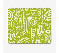 Small Mouse Pad 240x200mm, Nationality Pattern Mouse Mat with Durable Stitched Edges, Waterproof & Non-Slip Rubber Base, Premium Textured Desk Pad for Laptop, PC, Office and Home (Green) W-O1470