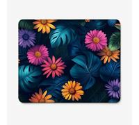 Small Mouse Pad 240x200mm, Tropical Pattern Mouse Mat with Durable Stitched Edges, Waterproof & Non-Slip Rubber Base, Premium Textured Desk Pad for Laptop, PC, Office and Home (Sunflower) W-O2007