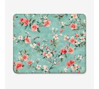 Small Mouse Pad 260x210mm, Flower Pattern Mouse Mat with Durable Stitched Edges, Waterproof & Non-Slip Rubber Base, Premium Textured Desk Pad for Laptop, PC, Office and Home (Rural) W-O4395