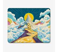 Small Mouse Pad 300x250mm, Heaven Pattern Mouse Mat with Durable Stitched Edges, Waterproof & Non-Slip Rubber Base, Premium Textured Desk Pad for Laptop, PC, Office and Home (Mountain) W-O5131