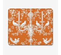 Small Mouse Pad 320x260mm, Burnt Orange Pattern Mouse Mat with Durable Stitched Edges, Waterproof & Non-Slip Rubber Base, Premium Textured Desk Pad for Laptop, PC, Office and Home (Pigeon) W-O4781