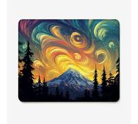 Small Mouse Pad 320x260mm, Sunset Pattern Mouse Mat with Durable Stitched Edges, Waterproof & Non-Slip Rubber Base, Premium Textured Desk Pad for Laptop, PC, Office and Home (Landscape) W-O966