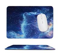 Small Mouse Pad 340x280x3mm, Cat Dreamy Starry Sky Mouse Mat xc-654