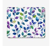 Small Mouse Pad 400x300mm, Color Pattern Mouse Mat with Durable Stitched Edges, Waterproof & Non-Slip Rubber Base, Premium Textured Desk Pad for Laptop, PC, Office and Home (Leaves) W-O2614